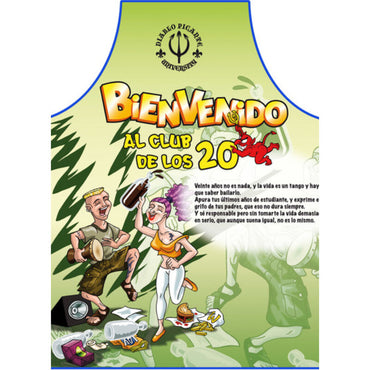 Diablo Picante - Apron 20 Years Spanish Text