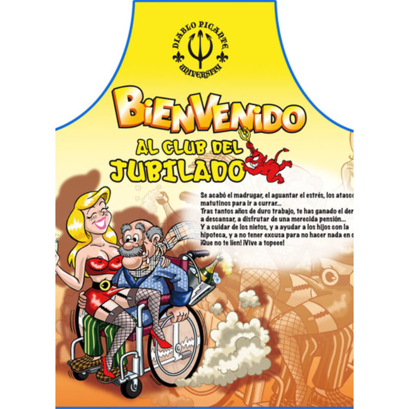 DelighToys - Diablo Picante – Apron Jubilate Spanish Text