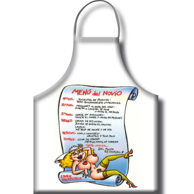DelighToys - Diablo Picante – Boyfriend Menu Apron Spanish Text