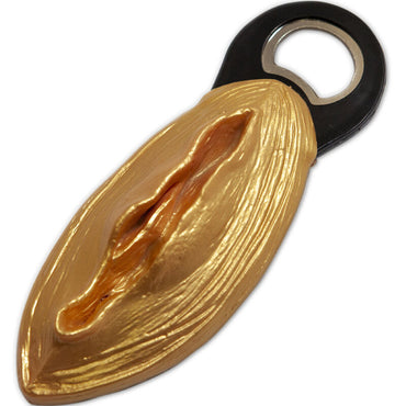 DelighToys - Diablo Picante – Golden Vagina Shaped Bottle Opener