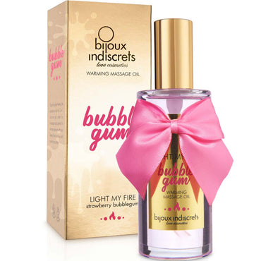 Bijoux Indiscrets Light My Fire Warming Massage Oil Bubblegum – Massage & Oils – product photo 2