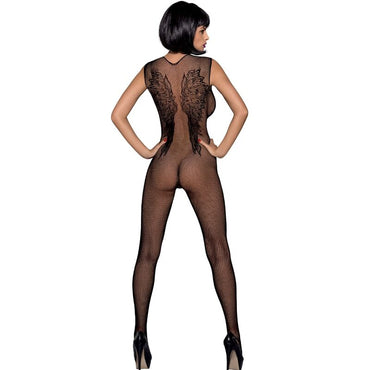Obsessive N112 Stretch Bodystocking with Wings Motif – Bodysuits – product photo 2