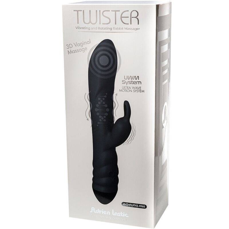 Experience triple stimulation with Adrien Lastic’s Rotator Rabbit Vibrator. Featuring 3 motors, 3D rotation, and 20 vibration modes for a customized pleasure experience.6