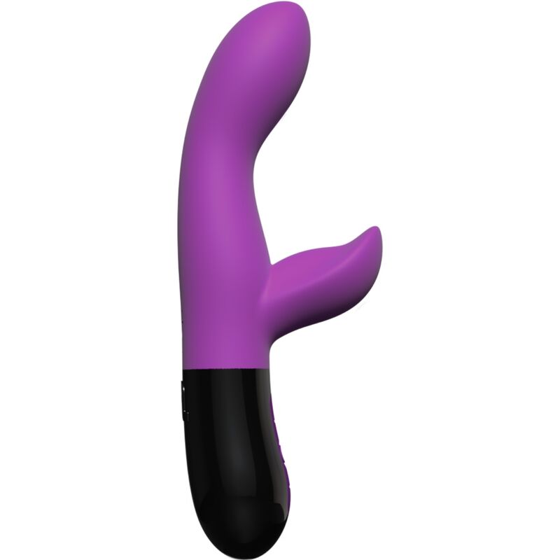 Enjoy dual stimulation with the Adrien Lastic Gaia 2.0 Rabbit Vibrator. Made with safe, soft silicone and featuring 10 vibration modes and a rechargeable lithium battery for prolonged pleasure.3