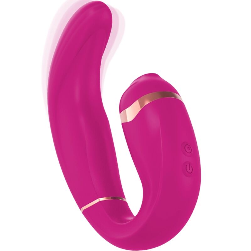 Explore unparalleled pleasure with Adrien Lastic Clitoris Sucker G-Spot Stimulator pulsations in one toy. 7 modes, skin-friendly silicone, USB rechargeable.3