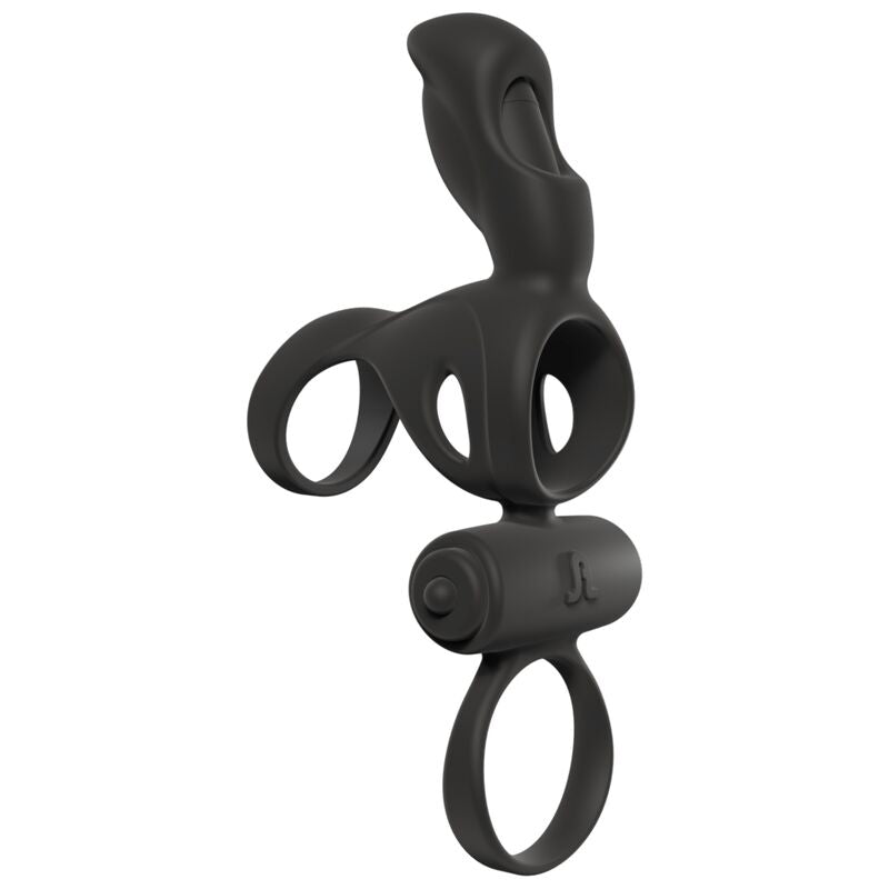 Experience intense sensations with the Adrien Lastic Ring Penis Sheath Vibrator. This 4-in-1 cock ring offers clitoral, vaginal, and testicular stimulation with 3 vibration modes for both partners.2