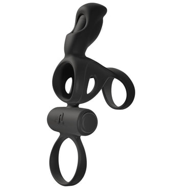 Experience intense sensations with the Adrien Lastic Ring Penis Sheath Vibrator. This 4-in-1 cock ring offers clitoral, vaginal, and testicular stimulation with 3 vibration modes for both partners.