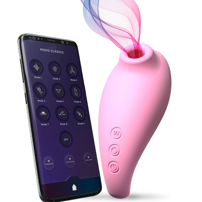 Experience silent, powerful suction with the Adrien Lastic Revelation Clitoris Sucker. Enjoy 9 suction modes, a turbo function, and remote control via the Adrienlastic App for ultimate pleasure.5