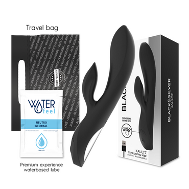 BLACK&SILVER - DelighToys Black & Silver Kaultz Touch Control Vibrator