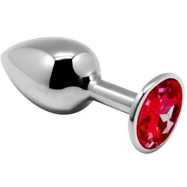 Alive Anal Pleasure Kit 3 Plug Metal jewelled stainless steel graduated set with decorative bases