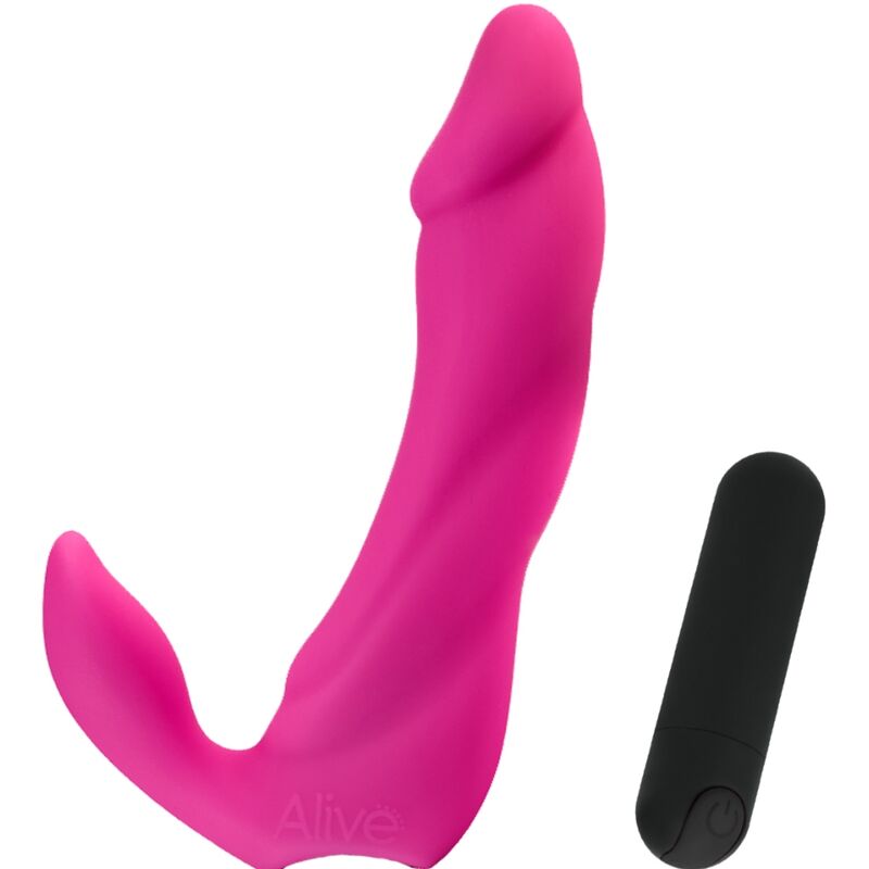 Experience versatile pleasure with the Alive Pro Vibrator Dildo. Featuring 10 vibration modes and a curved design for G-spot and clitoral stimulation, it’s splash-proof and body-safe.1