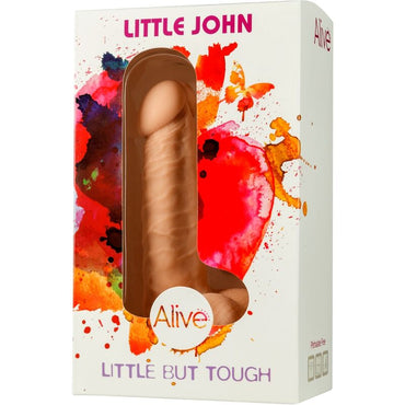Alive Little John Realistic Penis with suction cup base offers lifelike pleasure for solo or partnered play. Body-safe, easy to clean, hands-free fun2