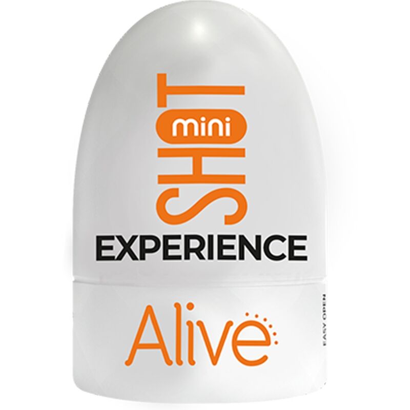 Discover intense pleasure with the compact, portable Alive - Shot Experience Mini Masturbator, featuring body-safe materials and stimulating textures for ultimate satisfaction.56