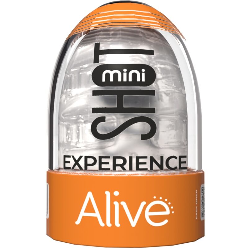 Discover intense pleasure anywhere with the Alive - Shot Experience Mini Masturbator Transparent, featuring a compact, portable design and exhilarating textures for ultimate stimulation.4