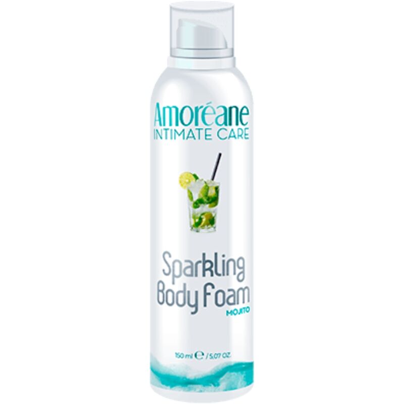 Experience the chilling sensation of Amoreane Massager Body Foam Mojito. Hydrating foam with a crunchy effect and refreshing mojito aroma for a unique skincare ritual.