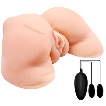 CRAZY BULL - Realistic Vagina and Anus Mesh and Adjustable Vibrator – Vibrators – product photo 2