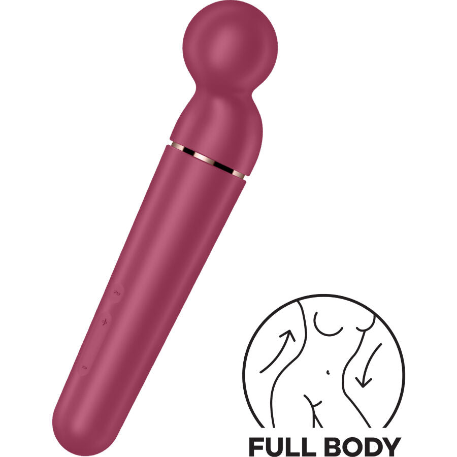 SATISFYER - Planet Wand – Er Vibrator Massager Berry by DelighToys
