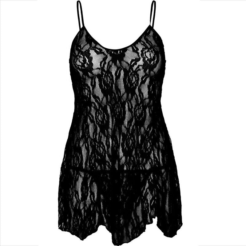 LEG AVENUE - DelighToys – Floral Lace Chemise Nightgown