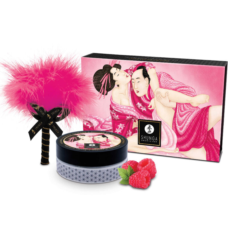 SHUNGA - Edible Raspberry Massage Powder Kit by DelighToys