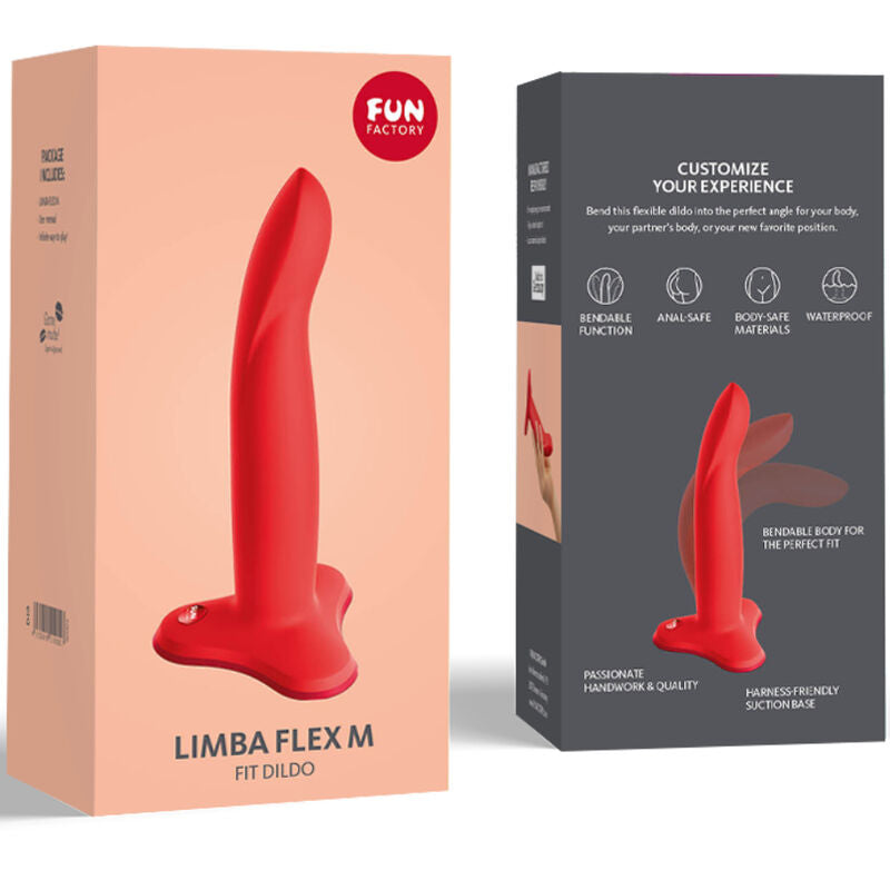 Fun Factory - Limba Flexible Dildo Red Size M