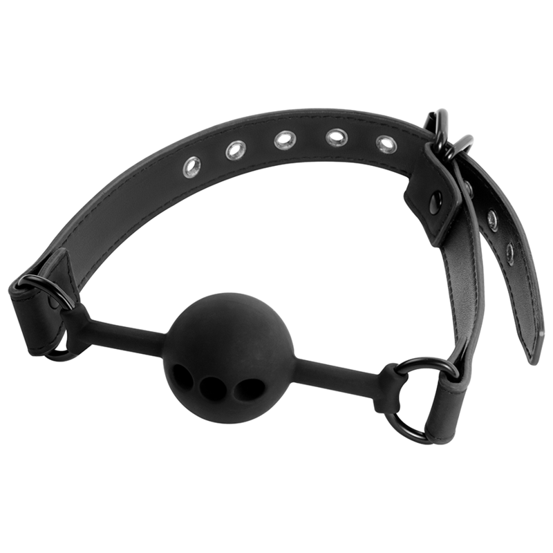 FETISH SUBMISSIVE - DelighToys Breathable Silicone Ball Gag – Adjustable Restraint Submiss