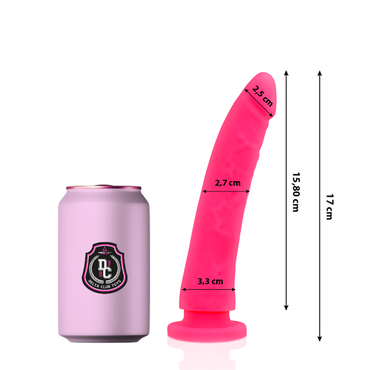 Delta Club Toys Silicone Dildo — 17 cm / Pink