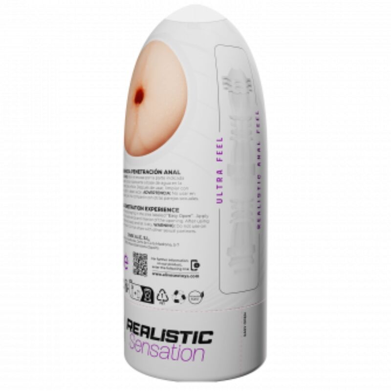 Experience lifelike pleasure with the Alive Flex Male Masturbator. Designed with a realistic anal shape and flexible, pressure-applying container for intense, satisfying sensations.4
