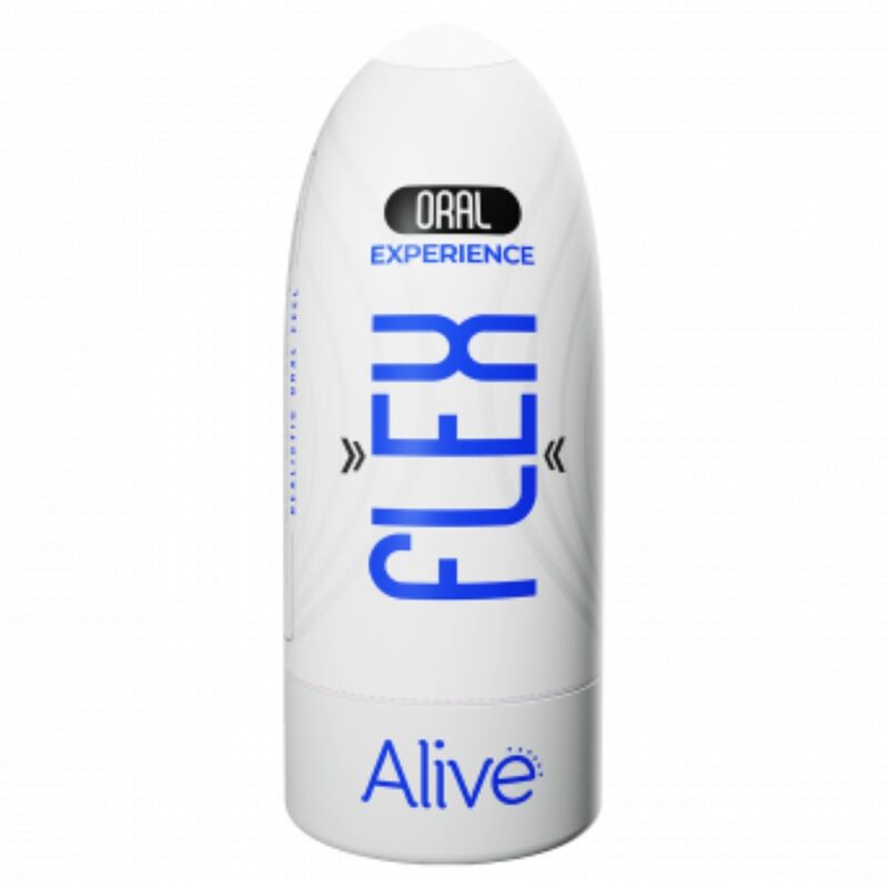 Alive Flex Male Masturbator Oral offers lifelike oral sensations with a realistic mouth shape and flexible, pressure-adjustable fit. Made from soft, body-safe TPE for intense pleasure.4