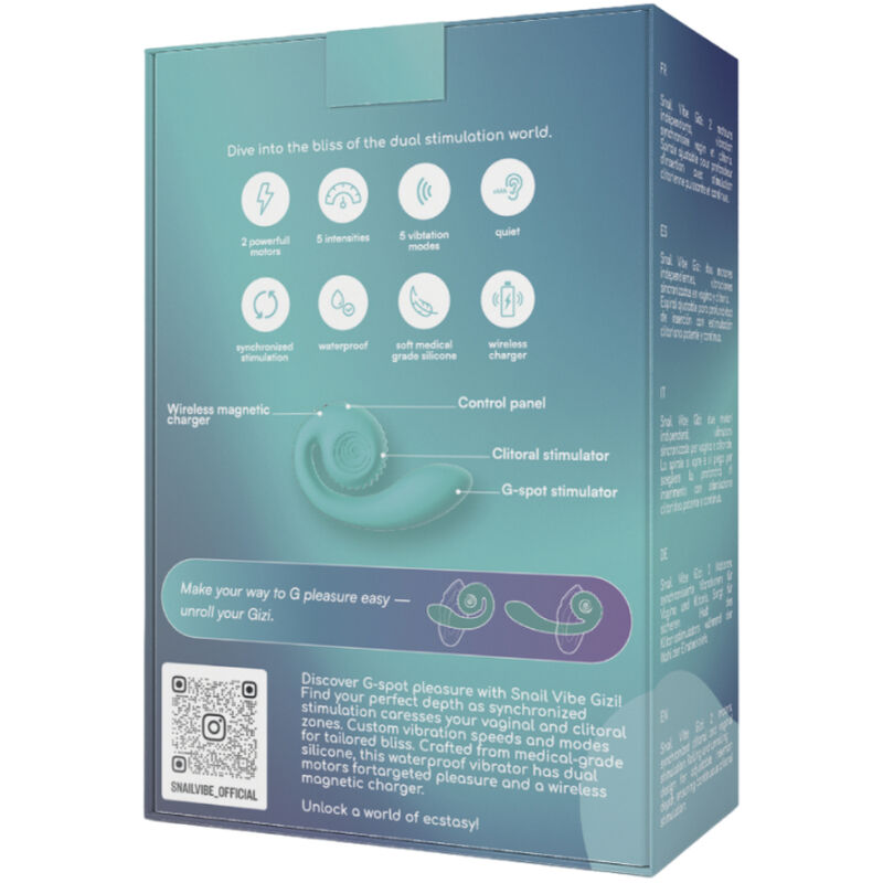 SNAIL VIBE - Gizi Dual Stimulator Tiffany by DelighToys