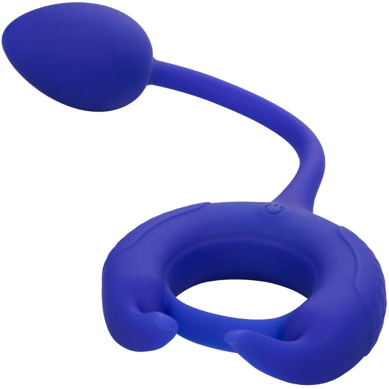 Elevate pleasure with Admiral Weighted Cock Ring. Stretchy silicone, dual motors, 10 vibration modes, waterproof design, and USB rechargeable for sensational satisfaction.3