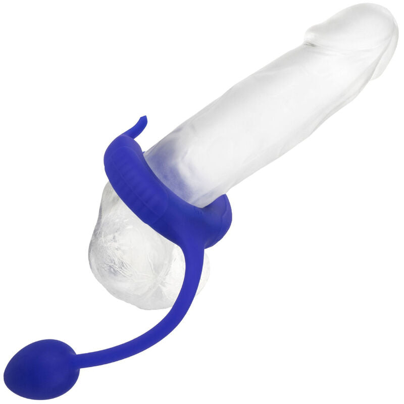 Elevate pleasure with Admiral Weighted Cock Ring. Stretchy silicone, dual motors, 10 vibration modes, waterproof design, and USB rechargeable for sensational satisfaction.5