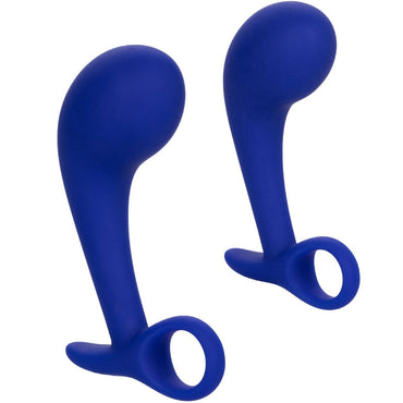 Explore pleasure with Admiral Two Anal Plugs. Ergonomically curved, silicone plugs with recovery rings, designed for safe and satisfying anal training at any level.1