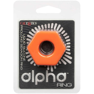 California Exotics Alpha Prolong Sexagon Silicone Cock Ring – Cock Rings – product photo 2