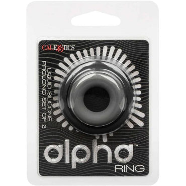California Exotics Alpha Prolong Set of 2 Silicone Cock Cock Ring – Cock Rings – product photo 2