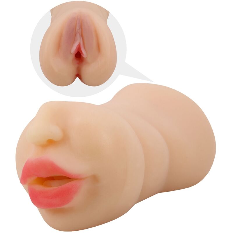 CRAZY BULL - Zoey Vagina – Shaped Dual Entry Masturbator by DelighToys