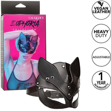 California Exotics Euphoria Vegan Leather Cat Mask – Blindfolds & Sex Masks – product photo 2