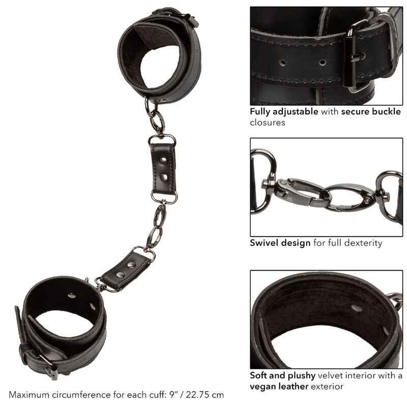DelighToys - California Exotics – Euphoria Adjustable Velvet and Vegan Leather