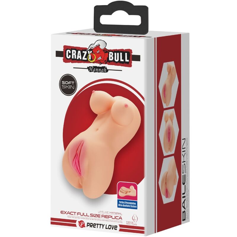 CRAZY BULL - DelighToys Crazy Bull – Realistic Vagina Dual – Entry Masturbator