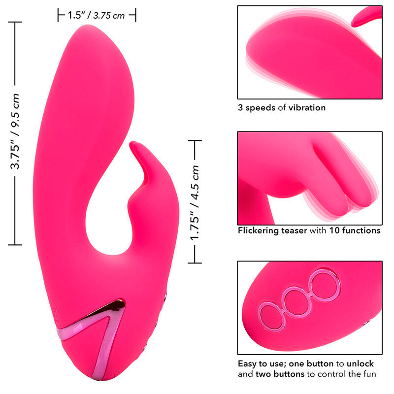 California Exotics - So. Cal Sunshine Vibrator Rabbit Fuchsia By California Dreaming