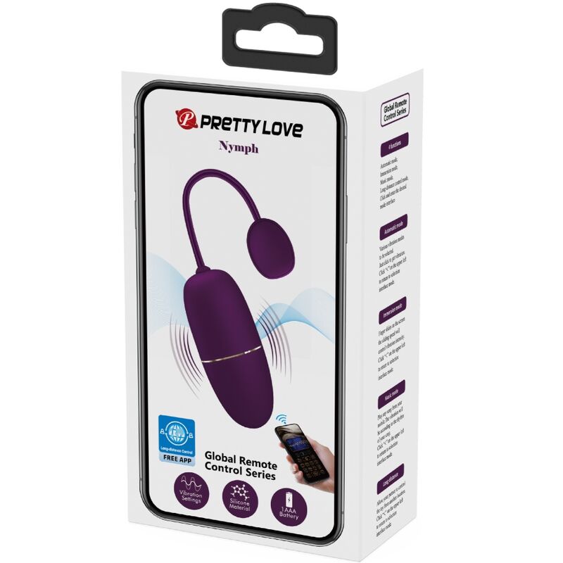PRETTY LOVE - DelighToys Pretty Love Nymph App – Controlled Vibrating Egg Lila