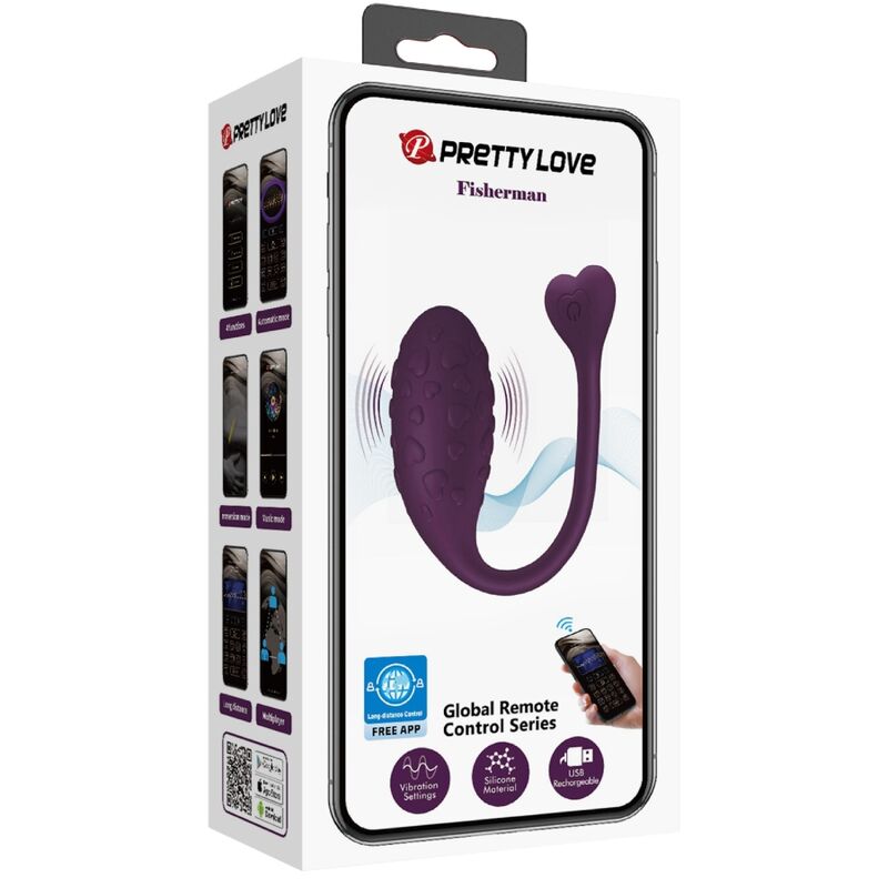 PRETTY LOVE - DelighToys – App Controlled Fisher Vibrating Egg Lila