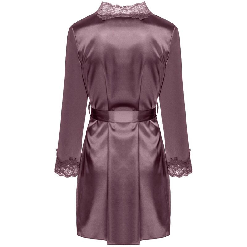 Livco Corsetti Fashion - Jacqueline Lc 90249 Dressing Gown + Shirt + Panty Violet L/Xl