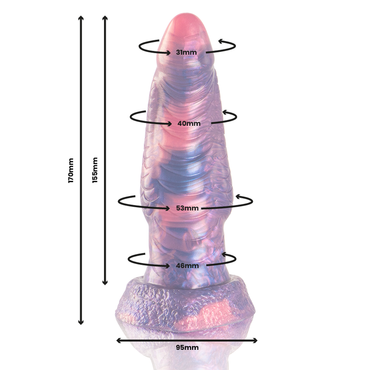 EPIC Medusa Silicone Dildo with a Textured Surface – Dildos – product photo 2