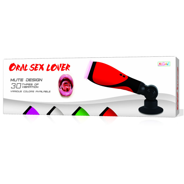 Baile Oral Sex Lover Masturbator simulates oral pleasure with 30 vibration modes, suction base, and soft texture for a hands-free, high-intensity experience.5