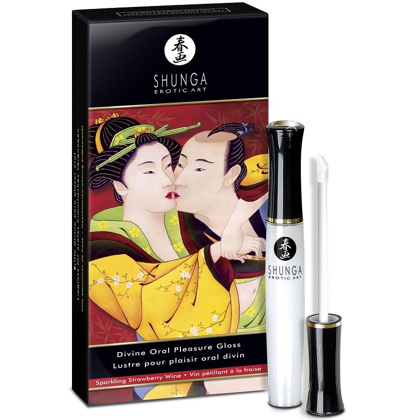 SHUNGA - Divine Lip Gloss Strawberry & Cava by DelighToys