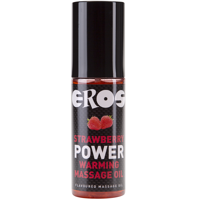 EROS - Strawberry Power Warming Massage Oil by DelighToys