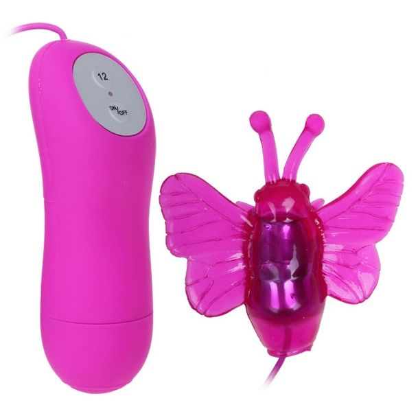 Discover the Baile Butterfly Stimulator Vibrator with 12 wired vibration modes and waterproof design. Ships UK & EU. Order now for playful, precise pleasure!2