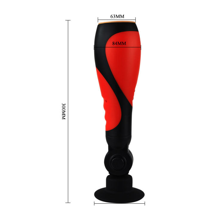 Baile Oral Sex Lover Masturbator simulates oral pleasure with 30 vibration modes, suction base, and soft texture for a hands-free, high-intensity experience.12