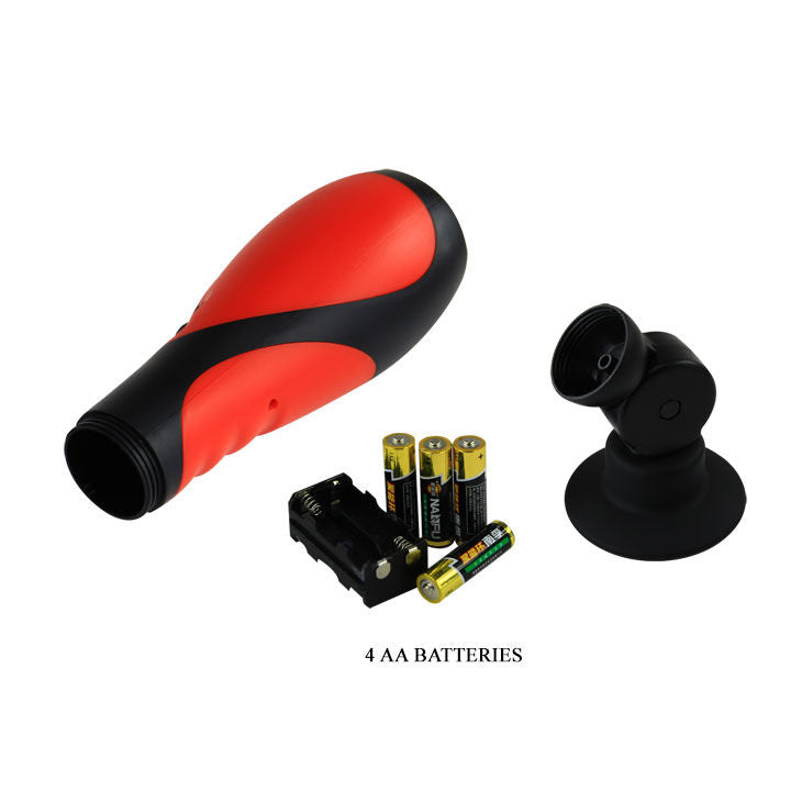 Baile Oral Sex Lover Masturbator simulates oral pleasure with 30 vibration modes, suction base, and soft texture for a hands-free, high-intensity experience.14