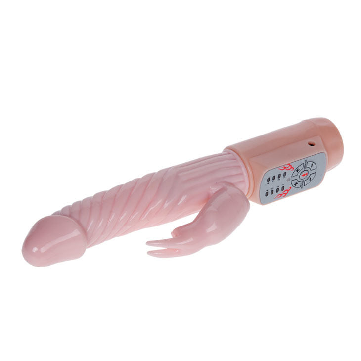 Discover Baile Rabbit Vibrator Rotator with rotating tip, vibrating bunny, USB recharge, and heating function. Ships UK & EU. Order now for intense pleasure!3